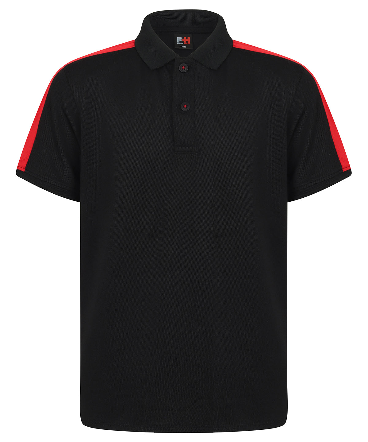 Kids contrast panel polo