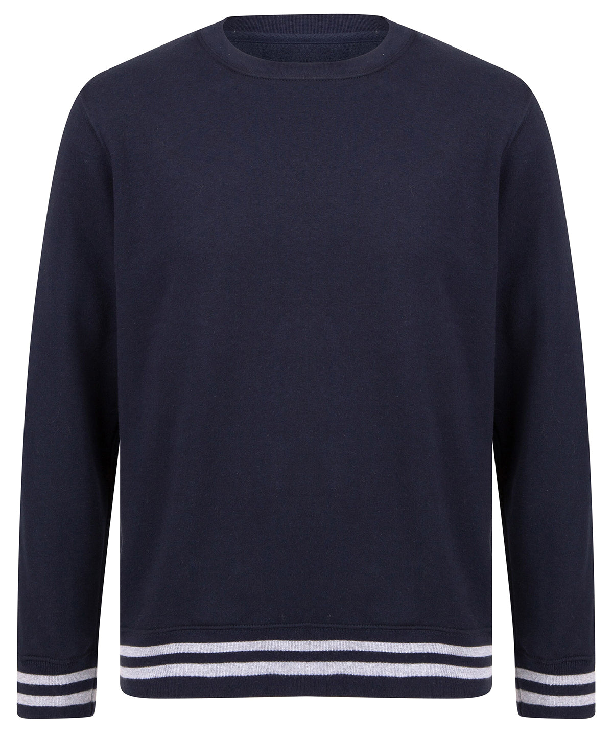Sweatshirt with striped cuffs