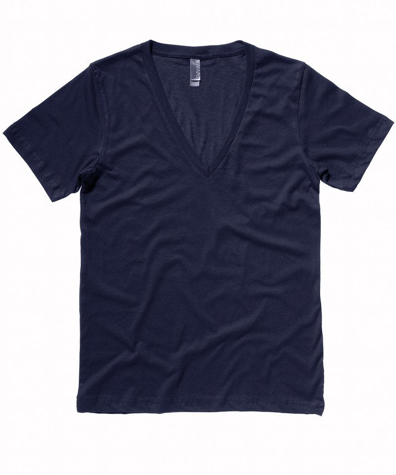Unisex Jersey deep v-neck t-shirt