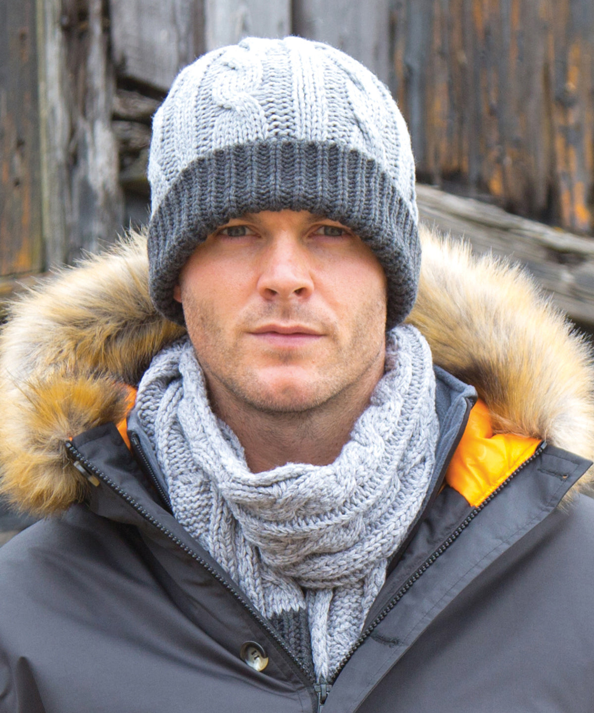 Shades of grey scarf