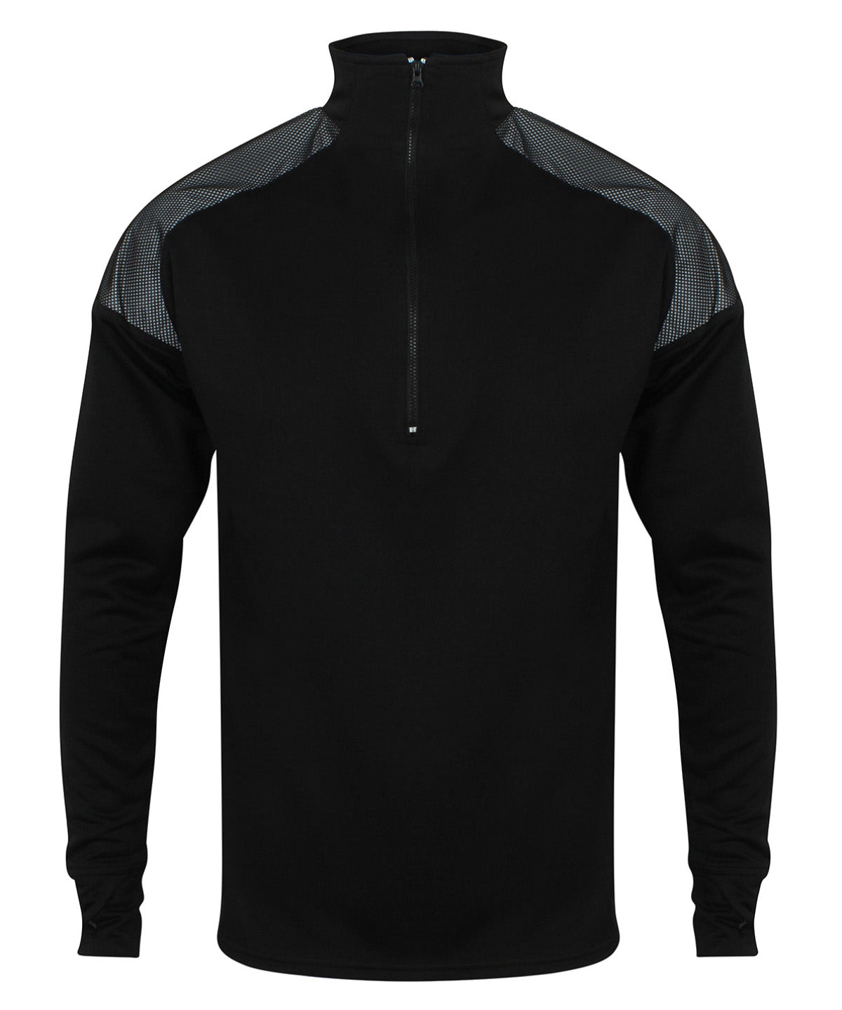 ¼ zip top with reflective panels